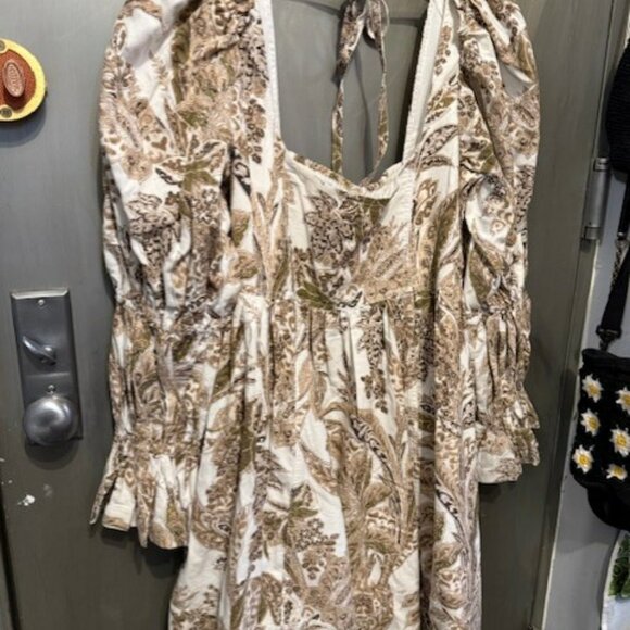 Pilcro Square-Neck Corduroy Babydoll Mini Dress - NWOT - Picture 15 of 16